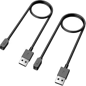 شاحن الساعة الذكية TiMOVO متوافق مع Xiaomi Band 8 Pro/Active/Redmi Watch 3 Active، كابل شحن USB مغناطيسي 3.3 قدم/1 متر، ملحقات حامل كابل الشحن البديلة تناسب Xiaomi Band 8 - أسود in Kuwait