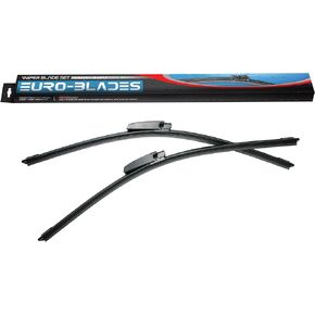 EURO-BLADES Windshield Wiper Blade Set Of 2 22" +22" blades replacement for Audi B7 A4, C5 A6 2002-2008