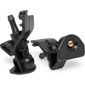 Click&Fit Windshield Washer Nozzles 2 PCS, replacement for Ford Explorer MK5 2011-2018, Ford Mustang 2010-2014; Windscreen wiper spray jet, compatible with OE# 1L2Z-17603-BA, AR3Z-17603-A