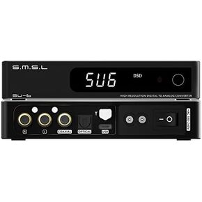 S.M.S.L SU-6 DAC ES9038Q2M XMOS DSD PCM768kHz/32Bit Bluetooth 5.0 LDAC USB Decoder (Black)