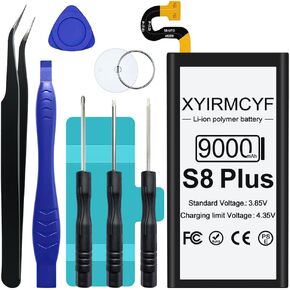 Galaxy S8 Plus Battery (2024 New Upgrade), 9000mAh High Capacity Battery for Galaxy S8+ Plus SM-G955U EB-BG955ABA, EB-BG955ABE with Repair Kits