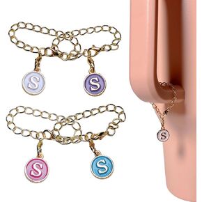 4PCS Letter Charm for Stanley Cup 30 oz 40 oz Name Initials Handle Charms Stanley Accessories