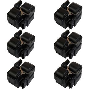 ENA Set of 6 Ignition Coil Pack Compatible with Mercedes-Benz E320 E430 E500 CL500 C280 C320 CLK430 CLK500 C43 C55 G500 ML320 ML350 ML430 ML500 S430 S500 AMG Replacement for UF359 5098138AA C1361
