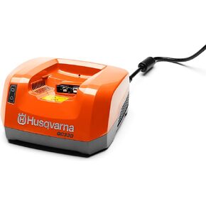 Husqvarna QC330 40V Lithium Ion Battery Charger for Husqvarna 40V Lithium Ion Batteries, With Energy-Save Mode to Conserve Energy, Orange