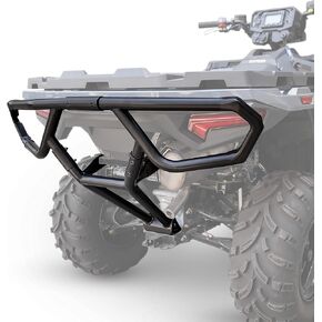 Rear Bumper for Polaris Sportsman 450 570 21-24, Black Rear Steel Brushguard Guard Rear Profile Bumper for 2021-2024 Polaris Sportsman 450 570 Accessories (Replace #2884847)