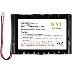 Upgraded 3800mAh 300-03866 Battery for Honeywell Alarm Lynx 5100, 5200, 5210, Lynx Touch 7000,7.2V LYNXRCHKIT-SHA,OSA214,LCP500-4B