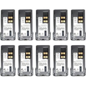 (10PCS) PMNN4491 Battery Replacement [Upgraded] for Motorola PMNN4409 MotoTRBO PMNN4491A PMNN4491B PMNN4448AR PMNN4409AR NNTN8560A PMNN4493A Battery with Belt Clip