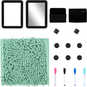 15 Pcs Locker Organizer and Locker Accessories Kit Includes Rug、Mirror、Whiteboard、Storage Cup、and Other Accessories Pink Locker Accessory for Girls Back to School Essentials (Pink)