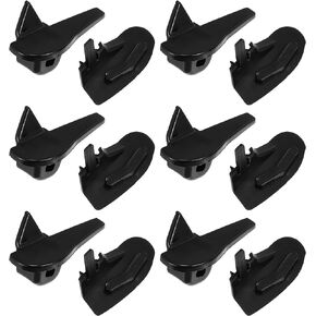 X AUTOHAUX 6 Set Tire Changer Insert Tire Demount Head Tire Machine Guard Wheel Side Protector for Mount Demount Duck Head Tyre Repair Black 2.17"x1.02"x1.02"