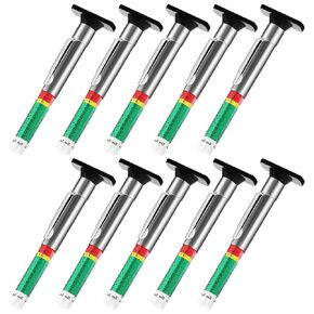 Tire Pressure Gauge 10 Pieces Tyre Gauge Tyre Tread Depth Gauge Tool Color Coded