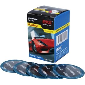 PAX 25 Pcs 60mm Round Universal Tire and Tube Patch Repair Kits, for Radial and Bias Tires Truck, Tractor, Agricultural Vehicles, Motorcycle, BMX, ATVs, River Floating, Inflatable Rubber
