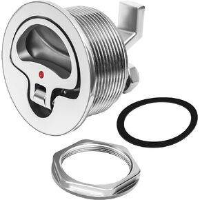 316 Stainless Steel Boat Cam Latch,Marine Grade O-Handle Latch, Non-Locking Latch,Flush Mount Latch Fits 2-1/2" Hole