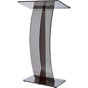 AdirOffice Clear Acrylic Podium, Ideal for use as Pulpits for Churches, Podium Stand for Wedding, or as Acrylic Lectern