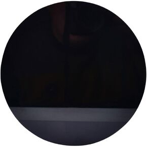 COHEALI Black Obsidian Scrying Mirror - Round Plate Feng Shui Mirror Home Desk Decor Divination Meditation Healing Scrying Mirror
