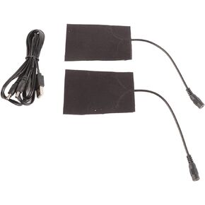Heating Pad Set, Portable 5V Carbon Fiber Heating Pad USB Heating Pad Electric Fever Heat Mat Suitable for Gloves and Other Split-Type Heating Climbing Protection Equipment