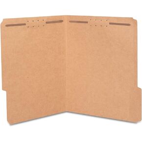 Staples 831123 Reinforced Fastener Folders Letter Size Kraft 50/Box