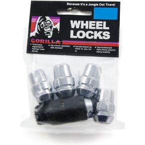 Gorilla Automotive 71631NB5 Acorn Wheel Locks (12mm x 1.50 Thread Size) - Pack of 5