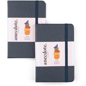 ANECDOTE. Small Notebook (Black)- Premium Quality Pocket Journal for Writing Notes - Compact, Durable, Ideal Travel Journal for Notes & Lists - Expand Your Creative Potential!