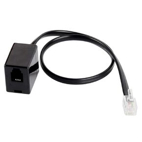 VoiceJoy RJ9 Headset Adapter Extension Cable- Female 4P4C to Male 4P4C Cable, not RJ11/RJ12, for Plantronics, Jabra, & Hot Desking Office Phones