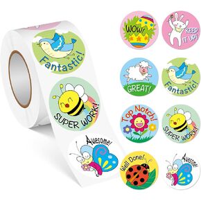 500 قطعة من ملصقات حوافز عيد الفصح للأطفال، ملصقات مكافأة للمعلم مقاس 1 بوصة في 8 تصميمات، لفافة ملصقات ملهمة للوازم المدرسية، ملصقات تحفيزية للتدريب على استخدام المرحاض للمنزل في الفصل الدراسي in Kuwait