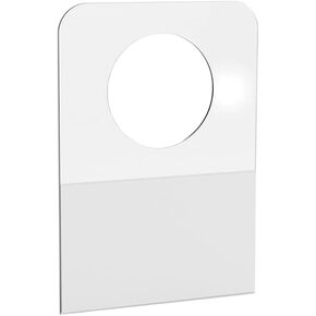 JINMI 7/8inch X 1-1/4inch Round Hole Self Adhesive Hanging Tabs Heavy Duty Clear Plastic Hang Tags Hook for Store Retail Display 1000 Pack
