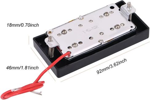Guitar Humbucker Pickups Set, Guitar Parts Replacement Set, Bridge Neck Chrome Humbucker Pickup Set with Mounting Screws for LP Guitars in Kuwait