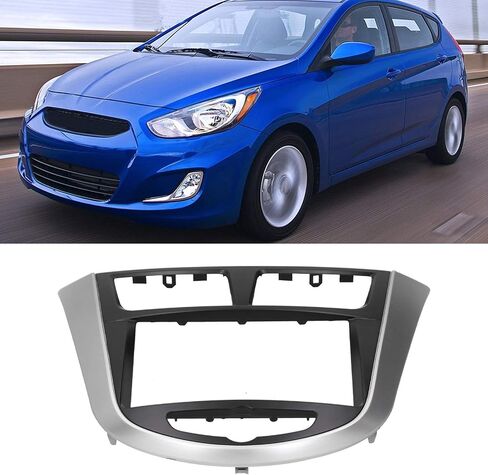 AI Accent Radio Dash Kit، Radio Dash Kit 2018 Accent 2Din مركز التحكم DVD فآسيا إطار لوحة الملاحة مناسب لشركة Hyundai I25 Solaris Accent 2010 2014 in Saudi Arabia