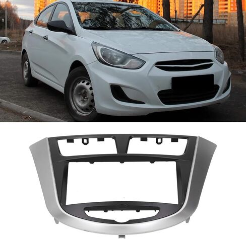 AI Accent Radio Dash Kit، Radio Dash Kit 2018 Accent 2Din مركز التحكم DVD فآسيا إطار لوحة الملاحة مناسب لشركة Hyundai I25 Solaris Accent 2010 2014 in Saudi Arabia