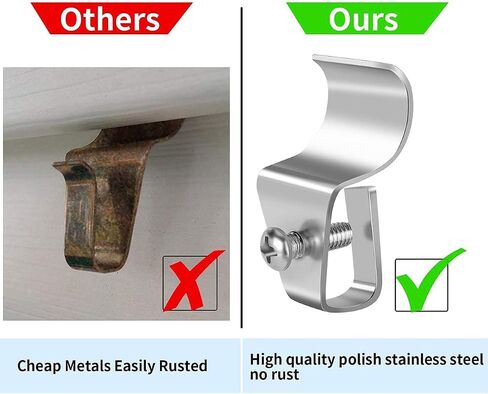 Antimbee Vinyl Siding Clips,10 Pack Vinyl Siding Hanger,Upgrade No-Hole Outdoor Camera Mount for Blink, Arlo, Ring, No-Damage, No Drilling, Weatherproof-304 Stainless Steel Home Siding Hooks in Saudi Arabia