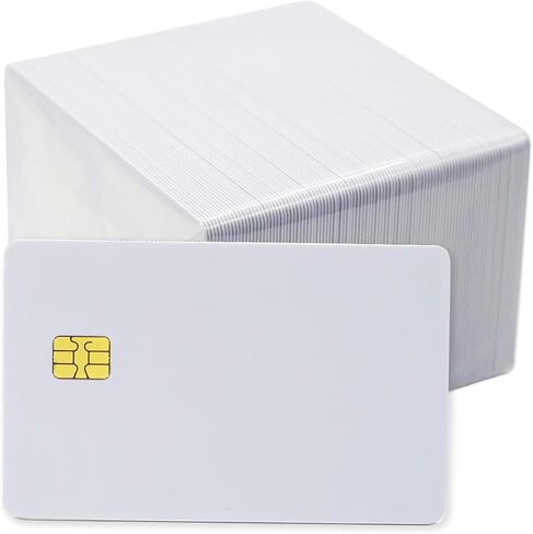 100 حزمة من بطاقة ISO PVC مع شريحة SLE4442 بطاقة ذكية ذكية فارغة للاتصال ببطاقة IC بطاقة مفتاح بيضاء آمنة للتحكم في الوصول بدون طباعة in Kuwait