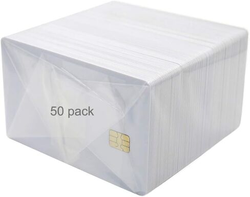 100 حزمة من بطاقة ISO PVC مع شريحة SLE4442 بطاقة ذكية ذكية فارغة للاتصال ببطاقة IC بطاقة مفتاح بيضاء آمنة للتحكم في الوصول بدون طباعة in Kuwait