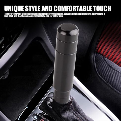 Pack-1 Car Gear Shift Knobs, Aluminum Alloy Gear Shift Lever, Transmission Handle with 3 Threaded Adapters, Automobile Modification Accessories, Universal for Most Cars, Trucks, SUVs (Silver) in Saudi Arabia