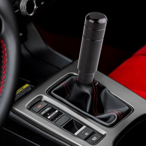 Pack-1 Car Gear Shift Knobs, Aluminum Alloy Gear Shift Lever, Transmission Handle with 3 Threaded Adapters, Automobile Modification Accessories, Universal for Most Cars, Trucks, SUVs (Silver) in Saudi Arabia