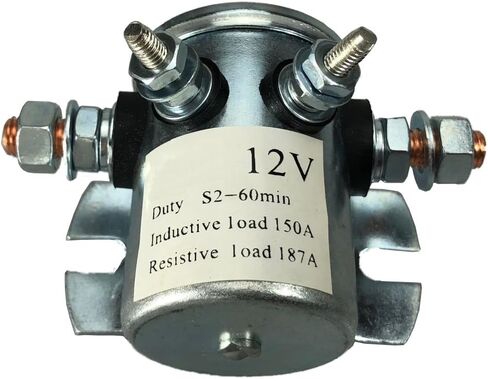 150A Continuous Duty Solenoid Relay 4 Terminal For Winch Marine Golf Cart Heavy Duty 12VDC in Kuwait