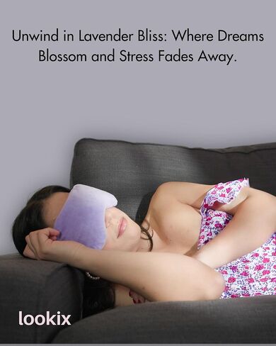 Lavender Eye Mask - Handcrafted in The USA with Lavender Flower and Flaxseed for Ultimate Relaxation in Saudi Arabia