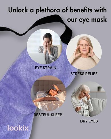 Lavender Eye Mask - Handcrafted in The USA with Lavender Flower and Flaxseed for Ultimate Relaxation in Saudi Arabia