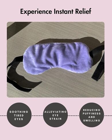 Lavender Eye Mask - Handcrafted in The USA with Lavender Flower and Flaxseed for Ultimate Relaxation in Saudi Arabia
