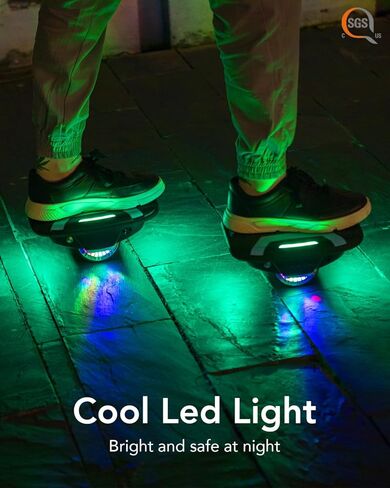 Gyroshoes S300 Hovershoes هوفر بورد كهربائي مع أضواء LED، UL2272 معتمد ذاتي التوازن سكوتر هوفرسويز للأطفال والكبار in Kuwait