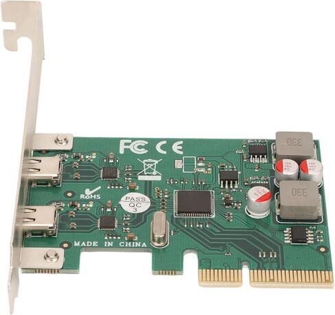 بطاقة توسيع PCI E إلى USB3.1، بطاقة توسيع PCI Express 4X إلى USB 3.1 الجيل الثاني بسرعة نقل سريعة 10 جيجابت في الثانية ومنفذين بطاقة توسيع من النوع C للمكتب المنزلي in Saudi Arabia