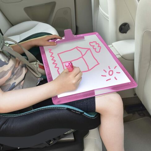 حجم حرف Acrimet Clipboard A4 (13 3/8 بوصة × 9 7/16 بوصة) مشبك معدني ممتاز مع مساطر جانبية (بلاستيك) (لون وردي) (6 عبوات) in Saudi Arabia