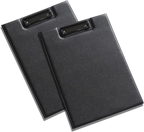 Imitation Leather A4 Foldable Clipboard Business Thicken PU File Folder Document Storage Organizer with 360 Over Flip Writing Pad for Meeting Office (A4) in Saudi Arabia