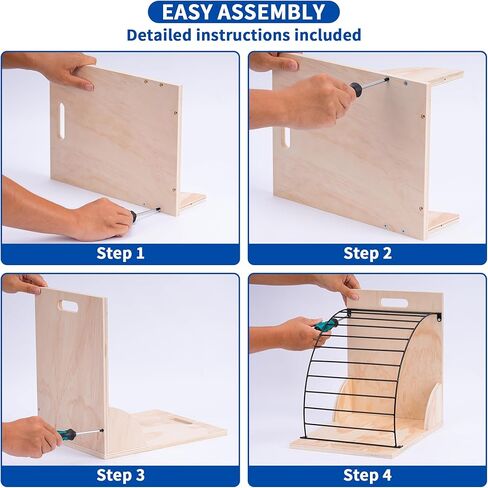 حامل حافظة من Yeshine، رف منظم للحافظة للفصول الدراسية، حامل تخزين لوحي محمول من الخشب والمعدن لمكتب المدرسة والمكتب، سهل التجميع، قم بتحويل مساحة العمل الخاصة بك in Kuwait