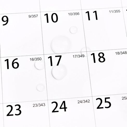 تقويم المسح الجاف 2024-2024 تقويم الحائط السنوي، يناير 2024 - ديسمبر 2024، 34.8 × 22.8 بوصة، تقويم سنوي مطوي 2024، تقويم حائط قابل للمسح، ذو وجهين in Kuwait