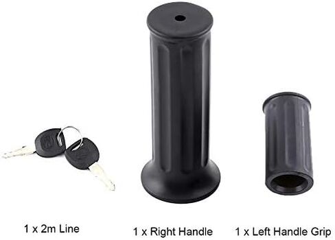 12V 84V Electric Bike Throttle Grip Handlebar Battery Voltage Half Twist Throttle with LED Display and Power Key Locker for Motorbike Motorcycle and E Bike in Saudi Arabia