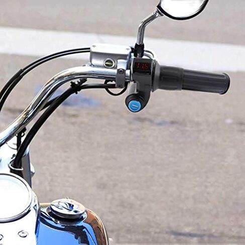 12V 84V Electric Bike Throttle Grip Handlebar Battery Voltage Half Twist Throttle with LED Display and Power Key Locker for Motorbike Motorcycle and E Bike in Saudi Arabia