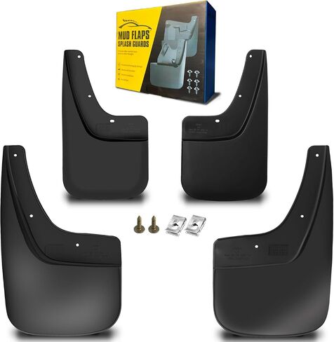 Mud Flaps Fit for 2014-2019 G-MC Sierra 1500/ Limited/ 2500 HD/ 3500 HD (Only Fit Single Rear Wheel), Dedicated Mudguard for Four Seasons Universal Protection, Front and Rear in Saudi Arabia