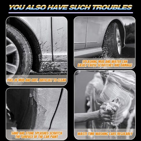Mud Flaps Fit for 2014-2019 G-MC Sierra 1500/ Limited/ 2500 HD/ 3500 HD (Only Fit Single Rear Wheel), Dedicated Mudguard for Four Seasons Universal Protection, Front and Rear in Saudi Arabia