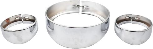 munirater Headlight Trim Ring 7inch Chrome Visor Type Motorcycle Headlamp Replacement for Softail Road King Street Glide in Saudi Arabia