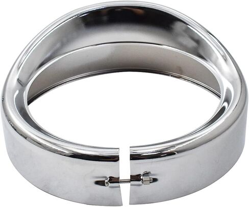 munirater Headlight Trim Ring 7inch Chrome Visor Type Motorcycle Headlamp Replacement for Softail Road King Street Glide in Saudi Arabia