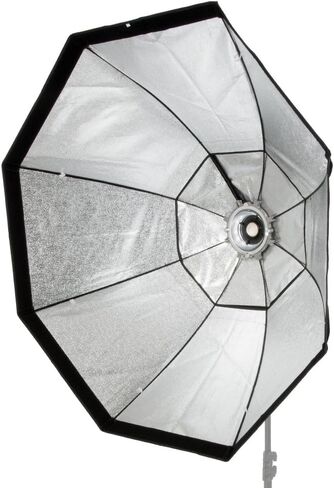 Fotodiox Pro 48 بوصة (120 سم) صندوق ناعم مثمن مع حلقة سرعة ضوئية للتصوير الفوتوغرافي ونورمان ML ومتوافق - صندوق ناعم قياسي مع جزء داخلي عاكس فضي مع لوحات توزيع مزدوجة in Saudi Arabia